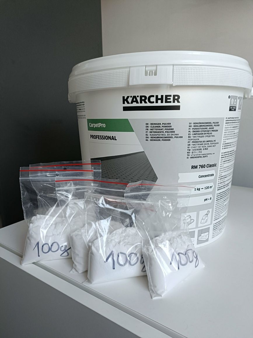 Proszek 100g Karcher RM 760 do prania tapicerki dywanów wykładzin