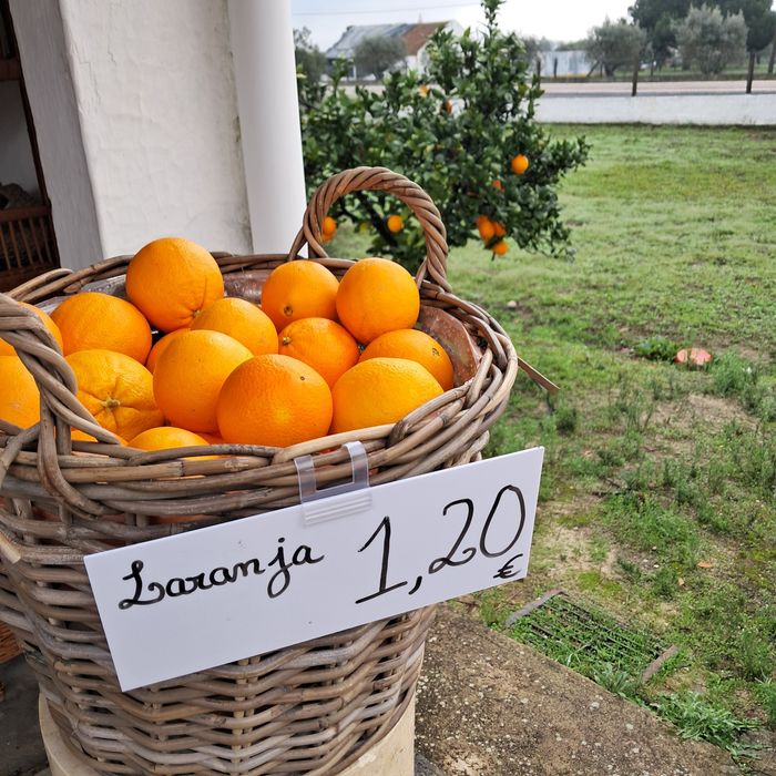 Vende-se laranja doce e muito sumarenta.