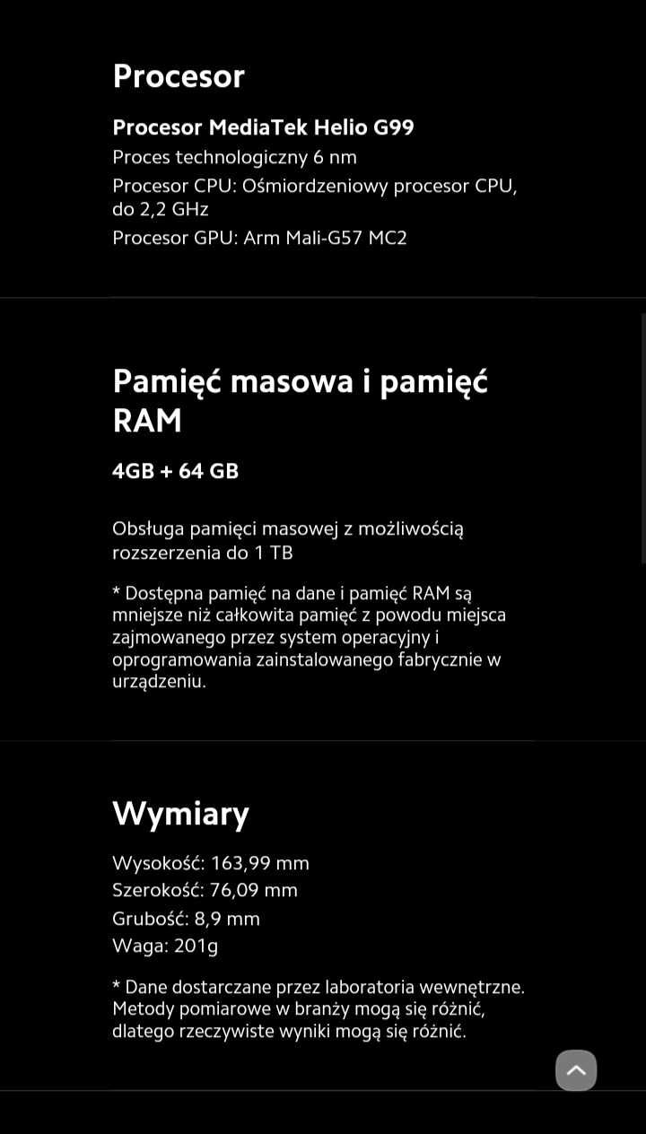 Smartfon Xiaomi POCO M5 4/64 GB NFC