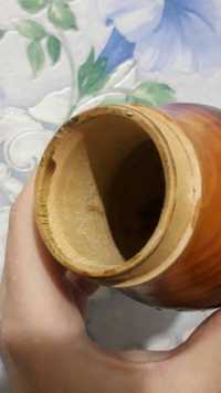 Эксклюзивная деревянная ретро-копилка сувенир Гриб