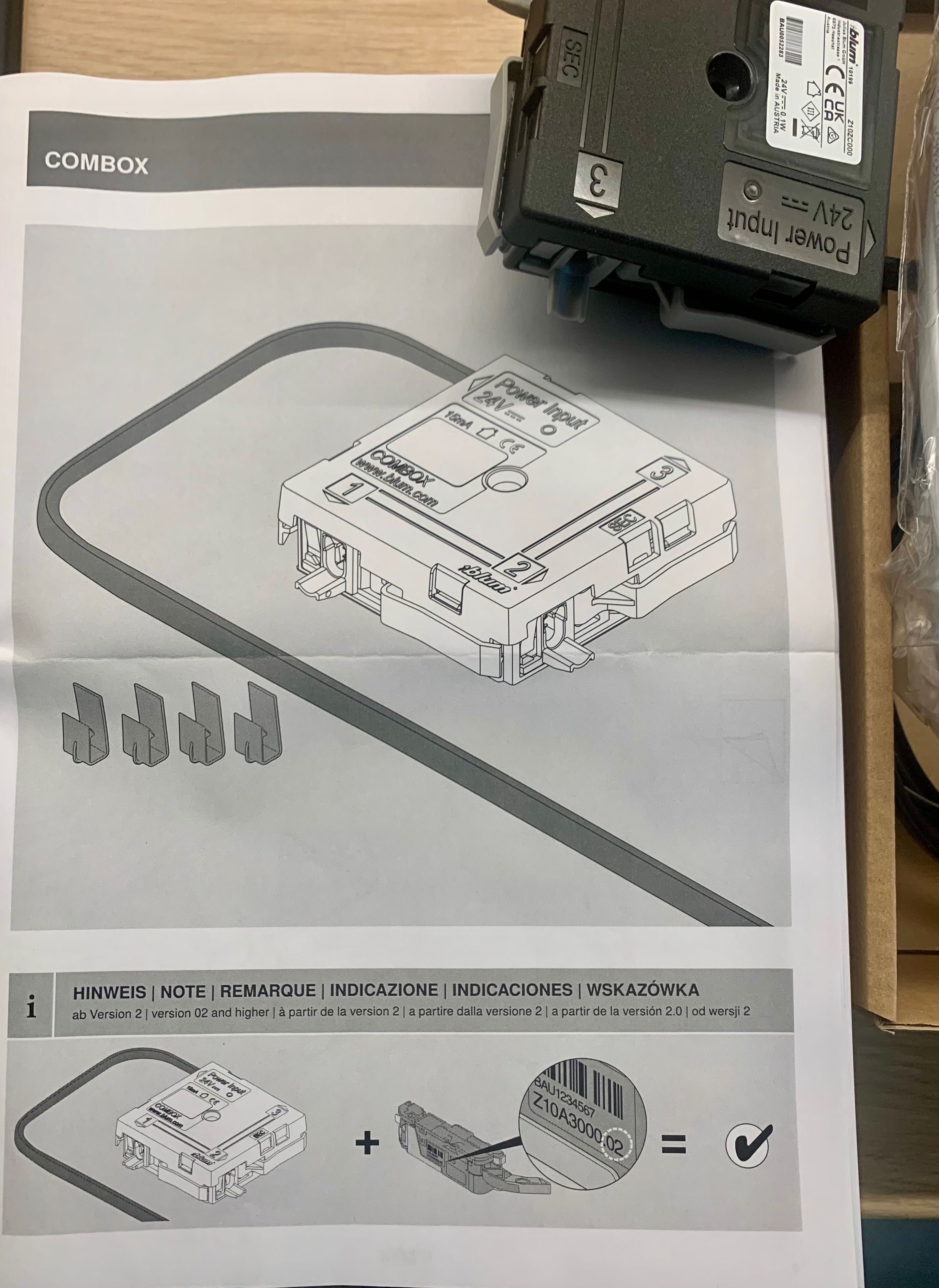BLUM  Zestaw Combox