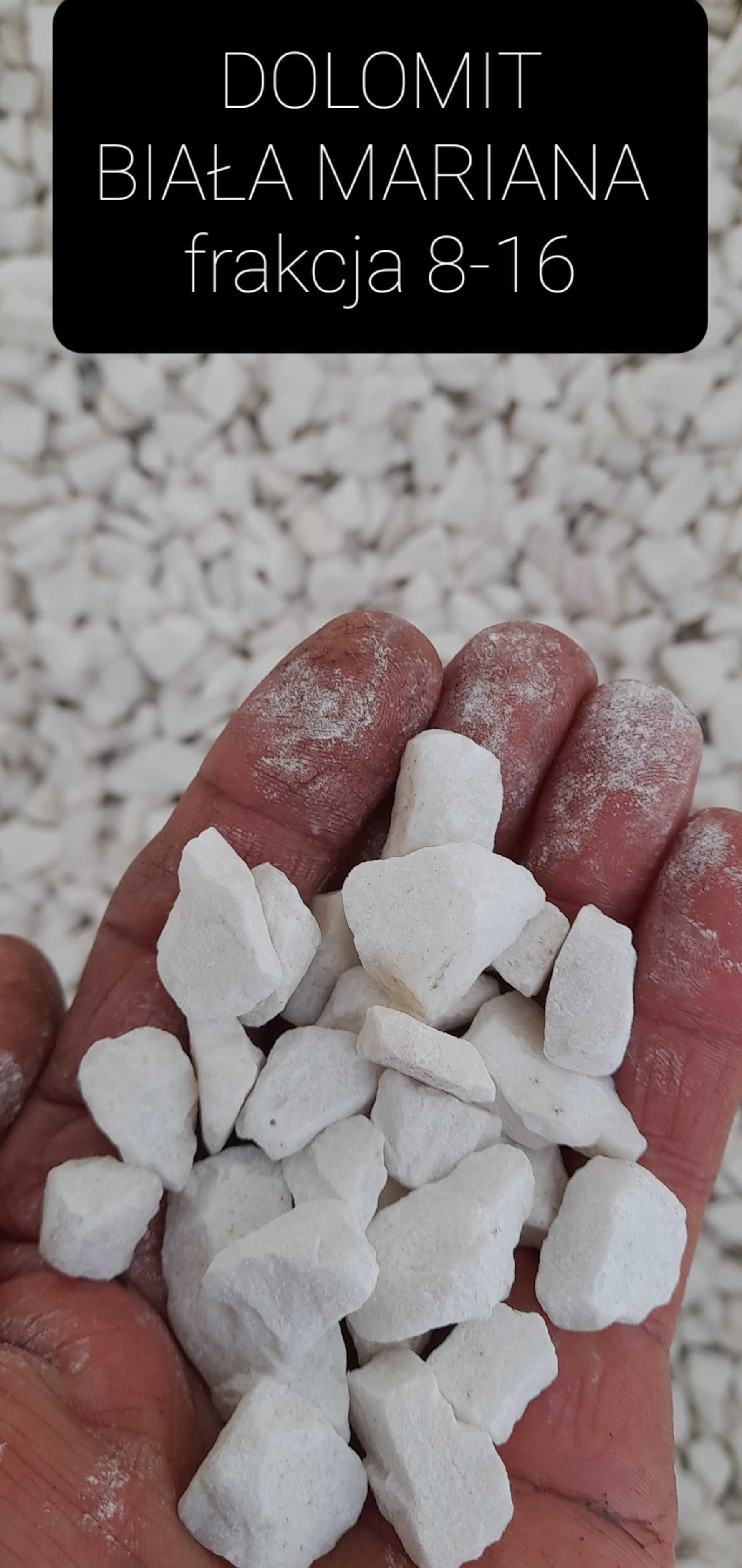 DOLOMIT Biała Marianna kamień ozdobny ogrodowy 25 kg