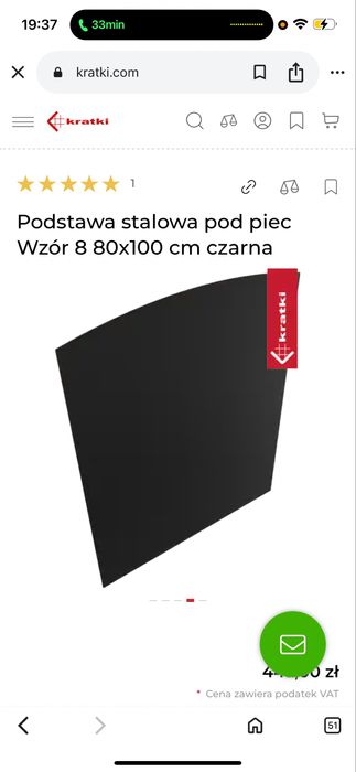 Podstawa pod piec  blacha pod kominek KRATKI