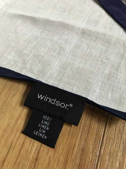 Poszetka, chusteczka do marynarki garnitur Windsor len kwiaty