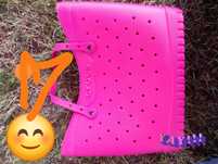 Torba plażowa Crocs różowa