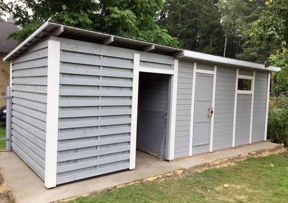 Хозблок, сарай, бытовка с дровником