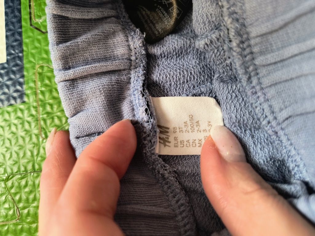 Spodnie długie baggy h&m Rezerved chłopiec rozm. 92/98