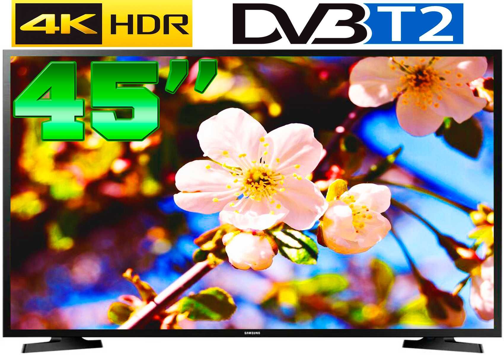 Телевизор Смарт LED UHD 4К Samsung 45" Android 13 T2 Новинка 2024