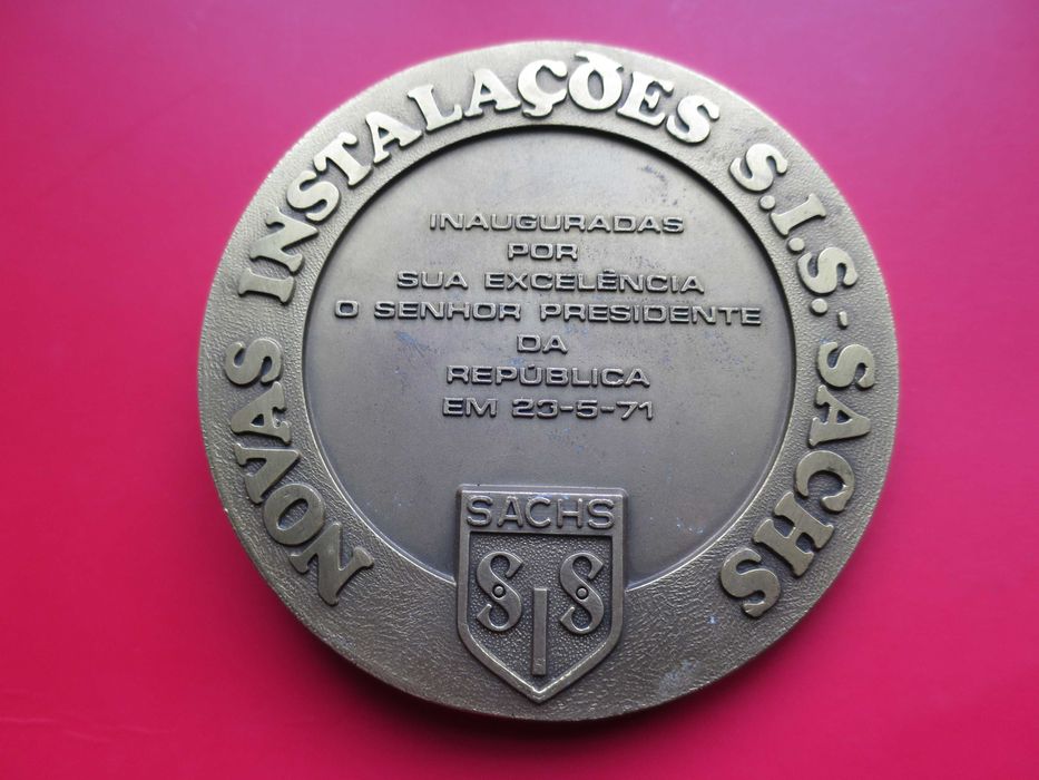 Medalha SIS Sachs - Novas Instalações / 1971 motorizadas motas motos