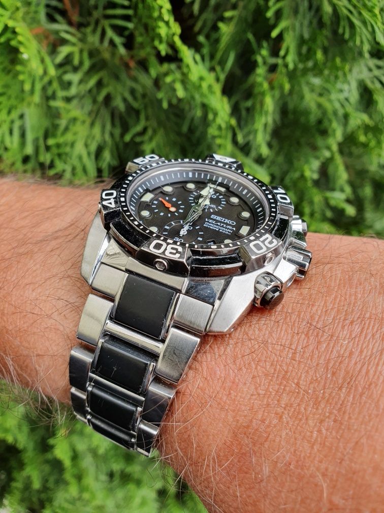 Seiko Scuba Diver VELATURA Chronograph SNDA59P1 - UNIKAT - szafir