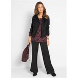 Bonprix Czarne Spodnie Bootcut Stretch W Kant 48 vv