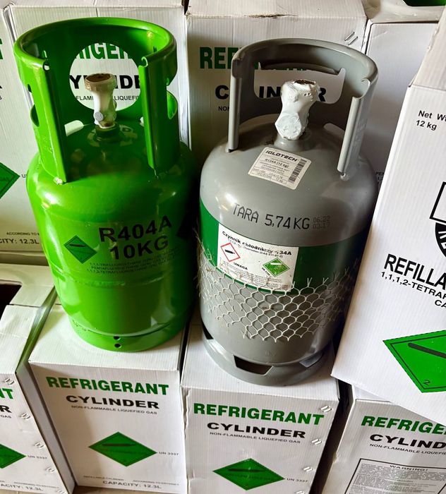 Czynnik chłodniczy r134a,r22, r410a, r407c, r404a, r507a, r32,r1234yf