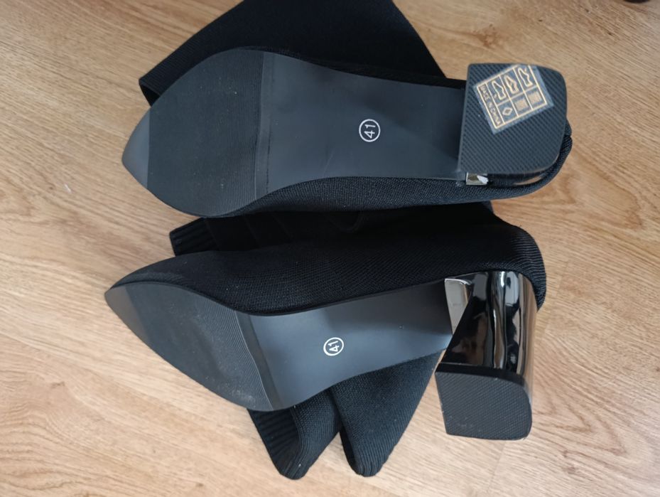 Kozaczki za kolano na obcasie