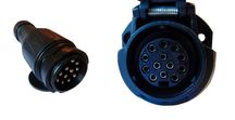 Gniazdo + wtyczka wkręcana 12V - 13 PIN przyczepa naczepa Faktura VAT