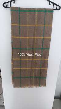 Szal zimowy 100%Virgin Wool