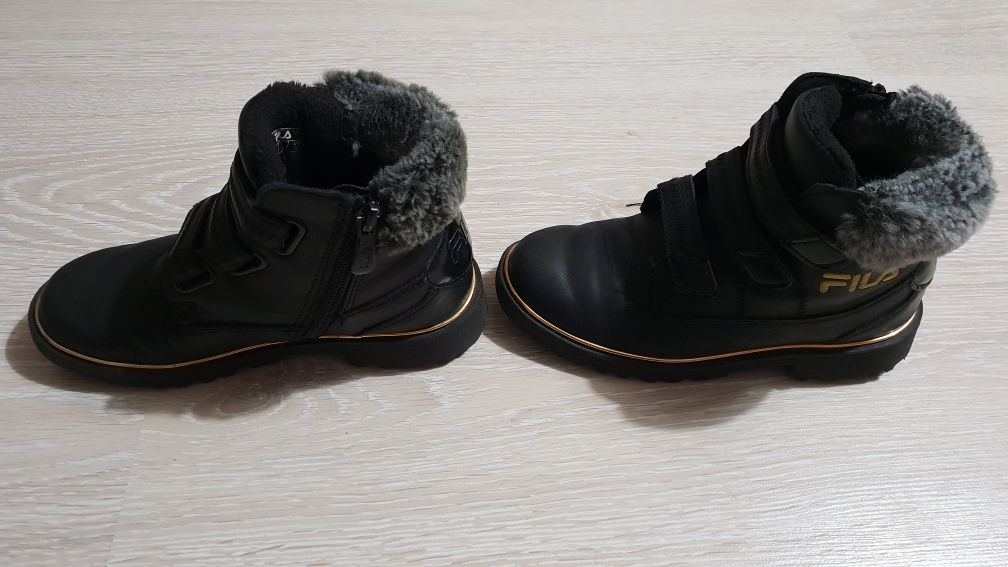 Buty zimowe Fila czarne dziewczęce, rozmiar 31