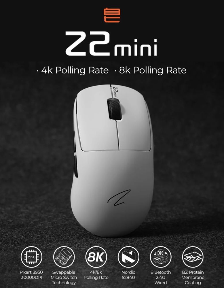 Мышка/Mouse Zaopin Z2 Mini Black/Red 4k