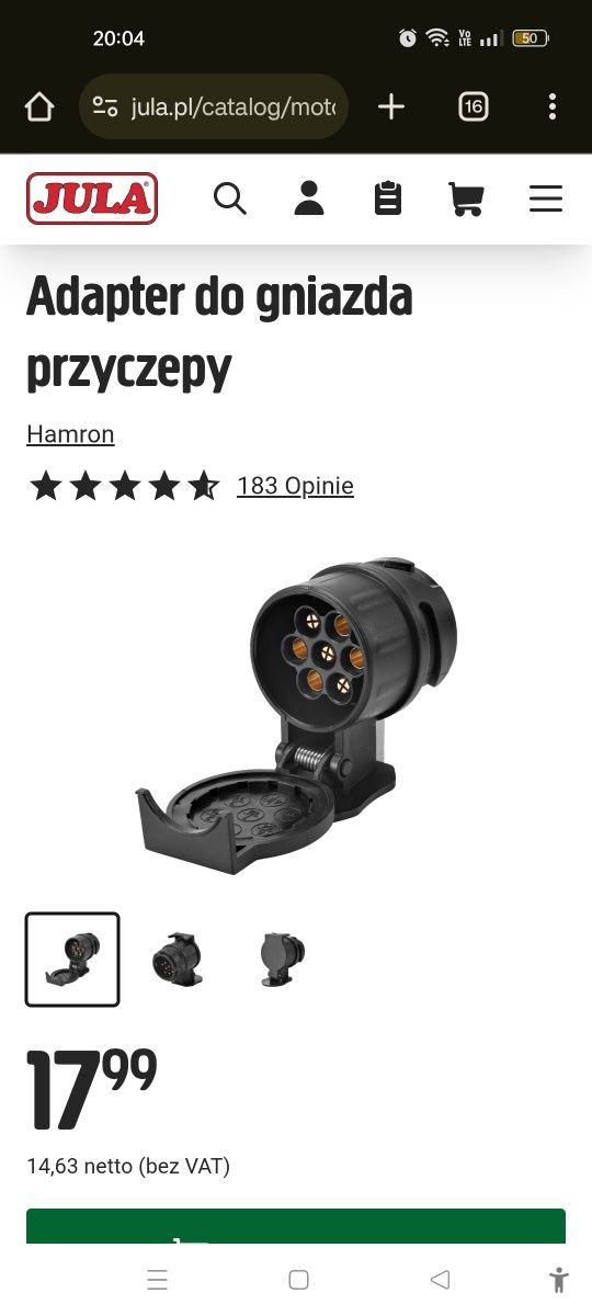 Adapter  13/7 pin