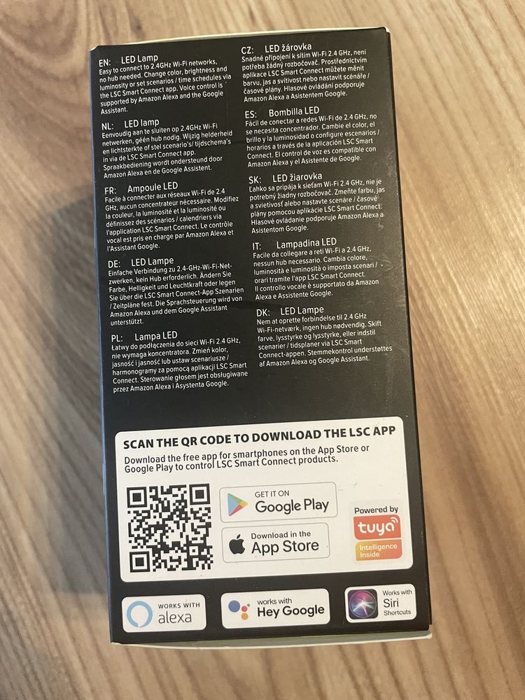Żarówka smart led wifi 5,5W 345 lumen