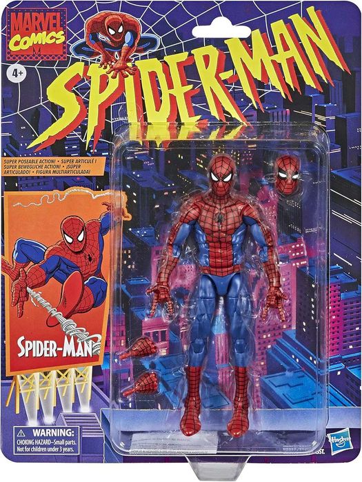 Marvel legens Spider-Man Retro Wave Figura de Ação Portes Grátis