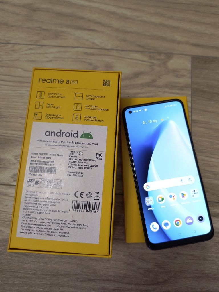 Realme 8 pro Infinite Black