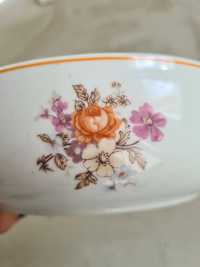 Miska duża ceramika prl kwiaty