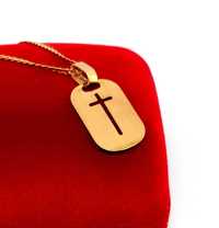 Złota zawieszka Krzyż PR.585 W:0,91gr ,