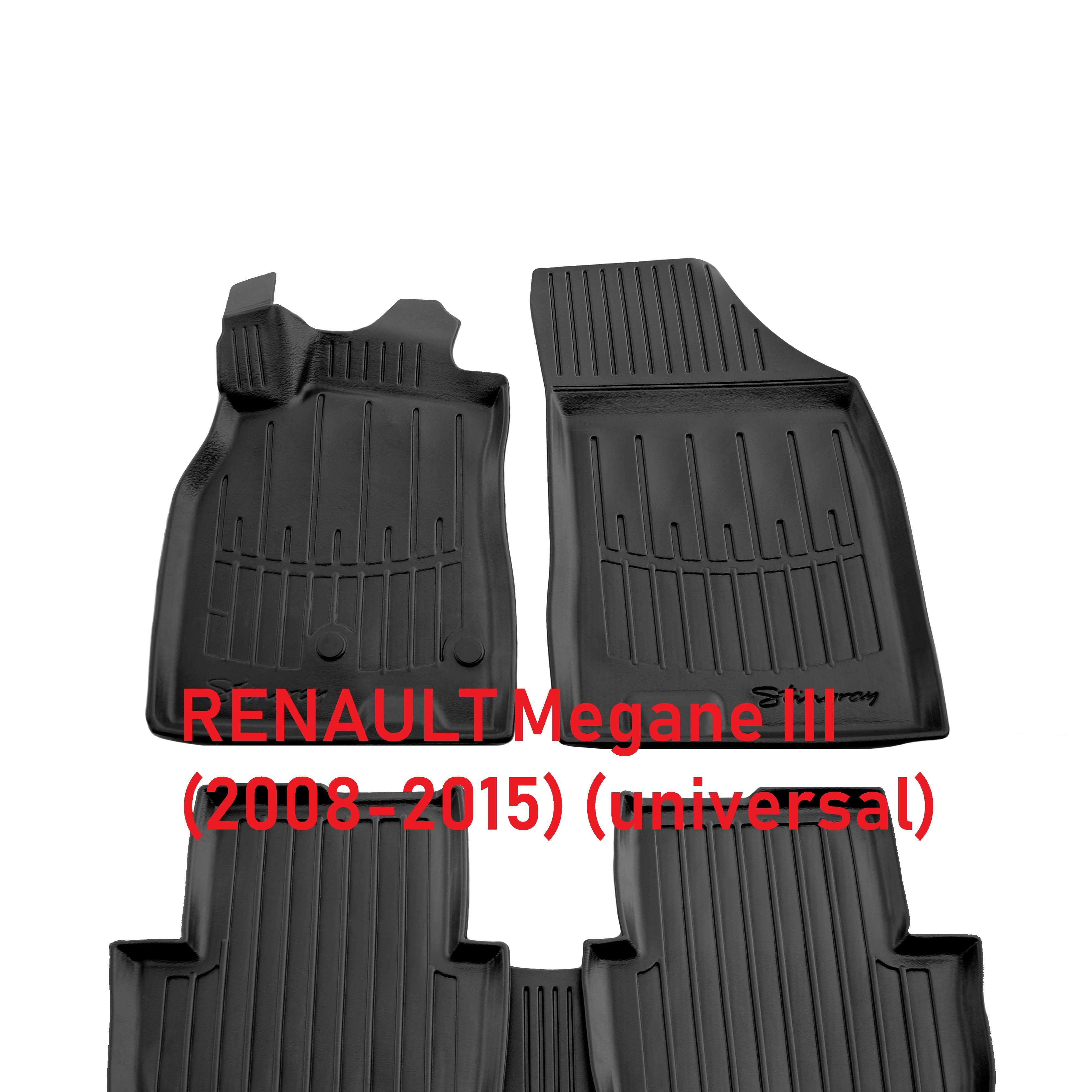 Гумові 3D коврики RENAULT Megane Duster Logan Scenic ZOE Laguna Clio