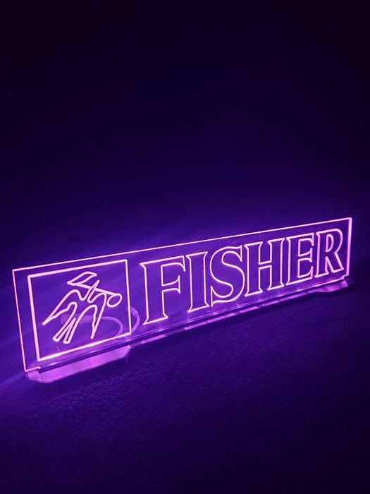 Fisher logo lampka LED