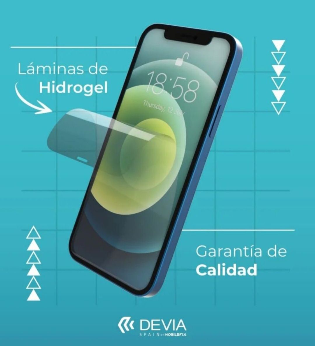 Película Hidrogel HD Devia P/ iPhone 14 / 14 Pró / 14 Max / 14 Pro Max