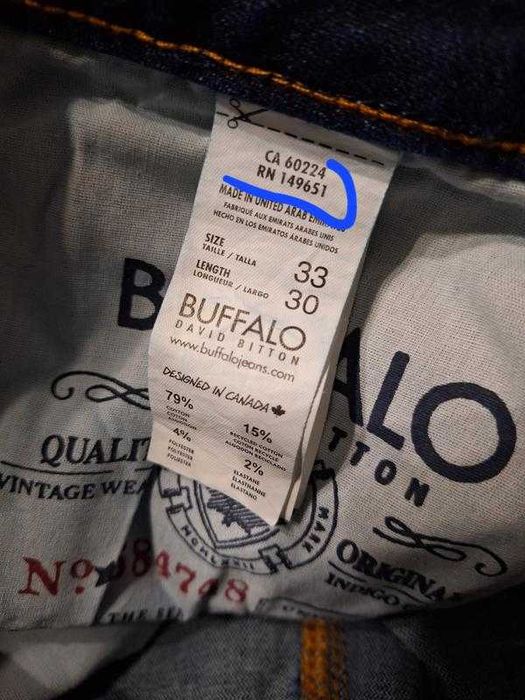 Джинсисині чоловічі   Bufalo David Bitton