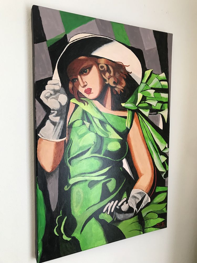 Własna wizja obrazu  Tamara Łempicka – „kobieta w podróży”