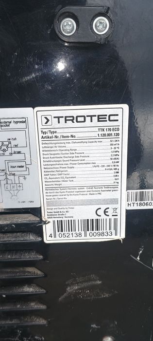 Осушувач вологи Тротек ТТК 170