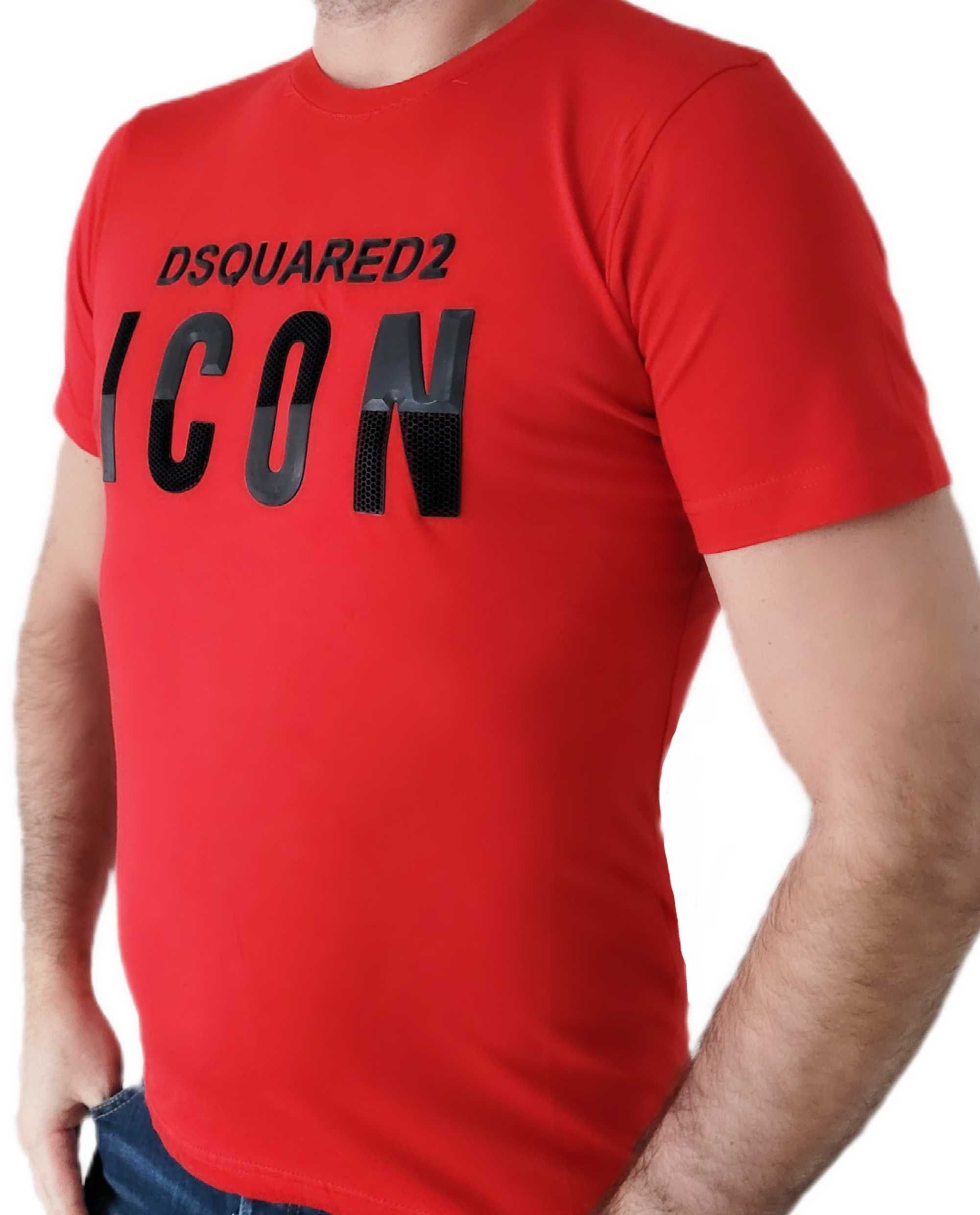 ICON T-shirt Koszulka Dsquared2 czerwona