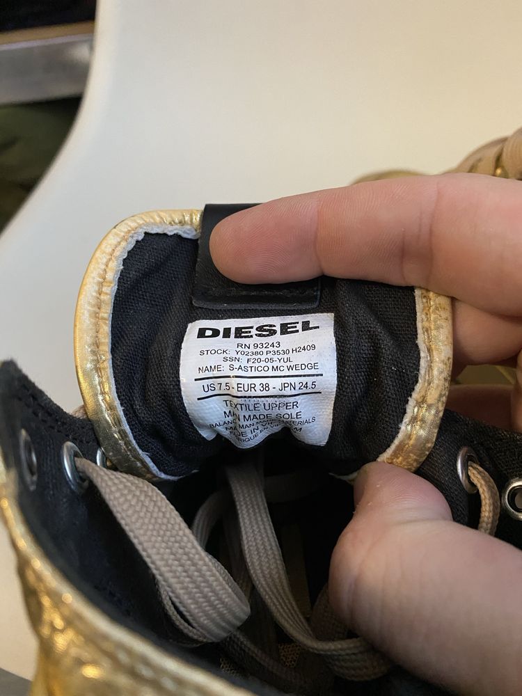 Кросівки Diesel Astico Gold Sneakers