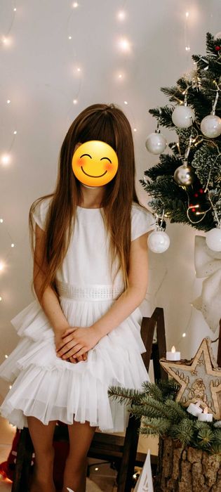 Sukienka 128 pokomunijna świąteczna wesele komunia wizytowa elegancka