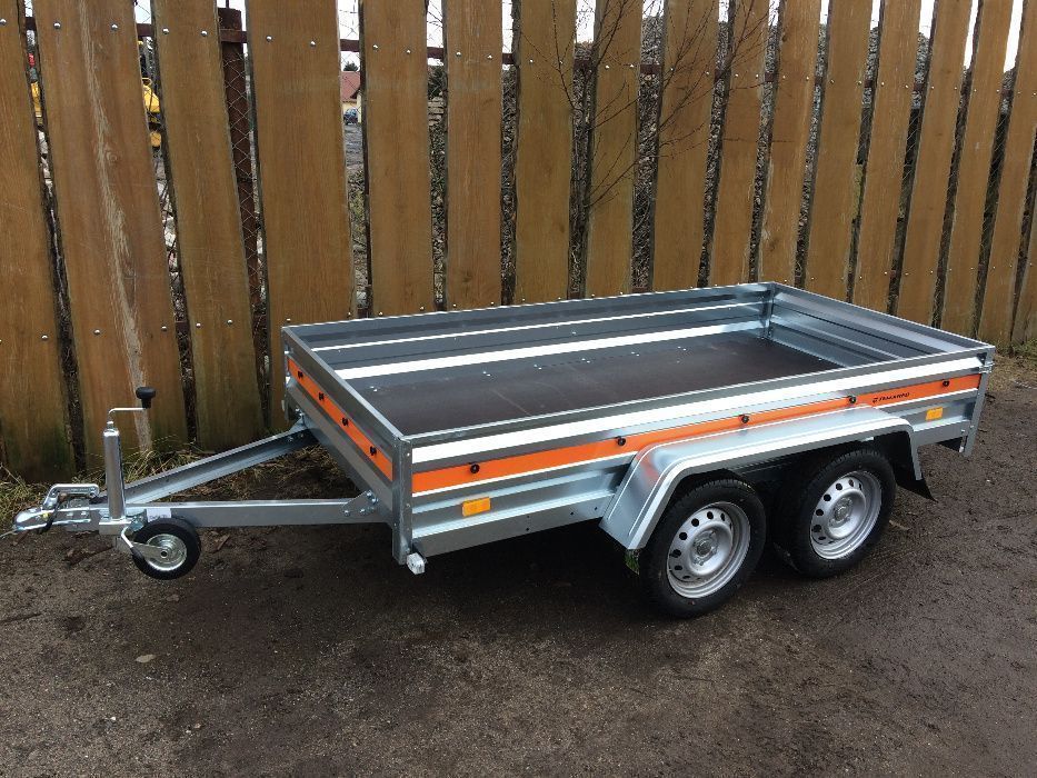Przyczepka TEMA 263x125 tandem 2 osie 750 DMC dostawa cała Polska