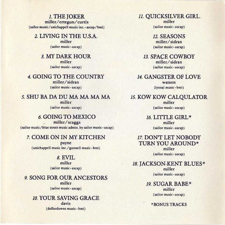 Steve Miller Band - - - - - The Best - - - - - CD