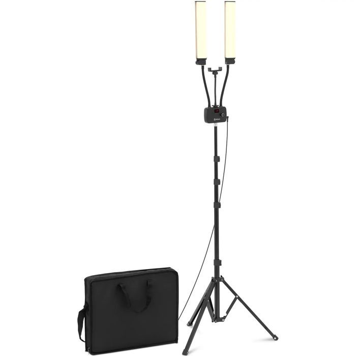 lampa kosmetyczna do makijażu rzęs z uchwytem na smartfon led 3 qmx