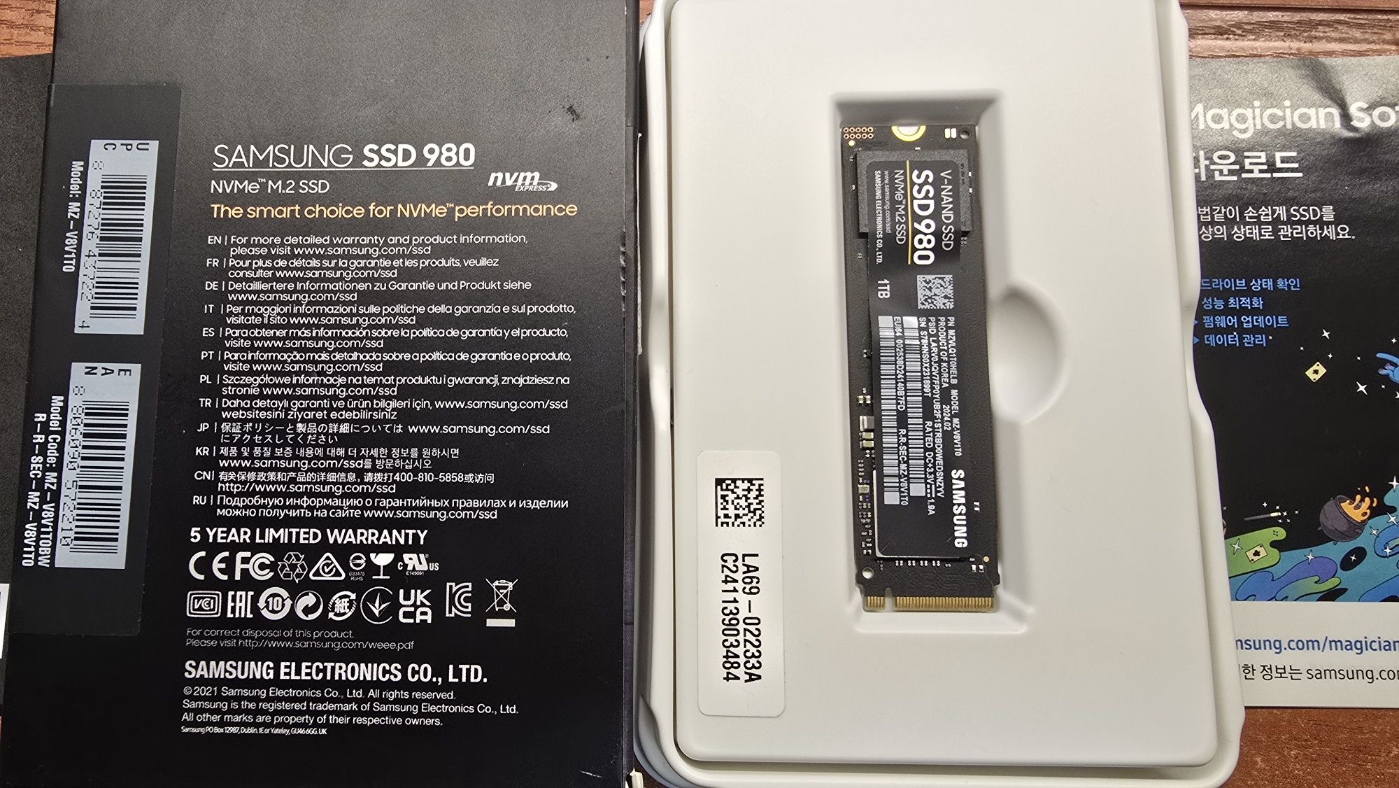 Nowy dysk Samsung MZ-V8V1T0BW SSD 980 1TB pcie