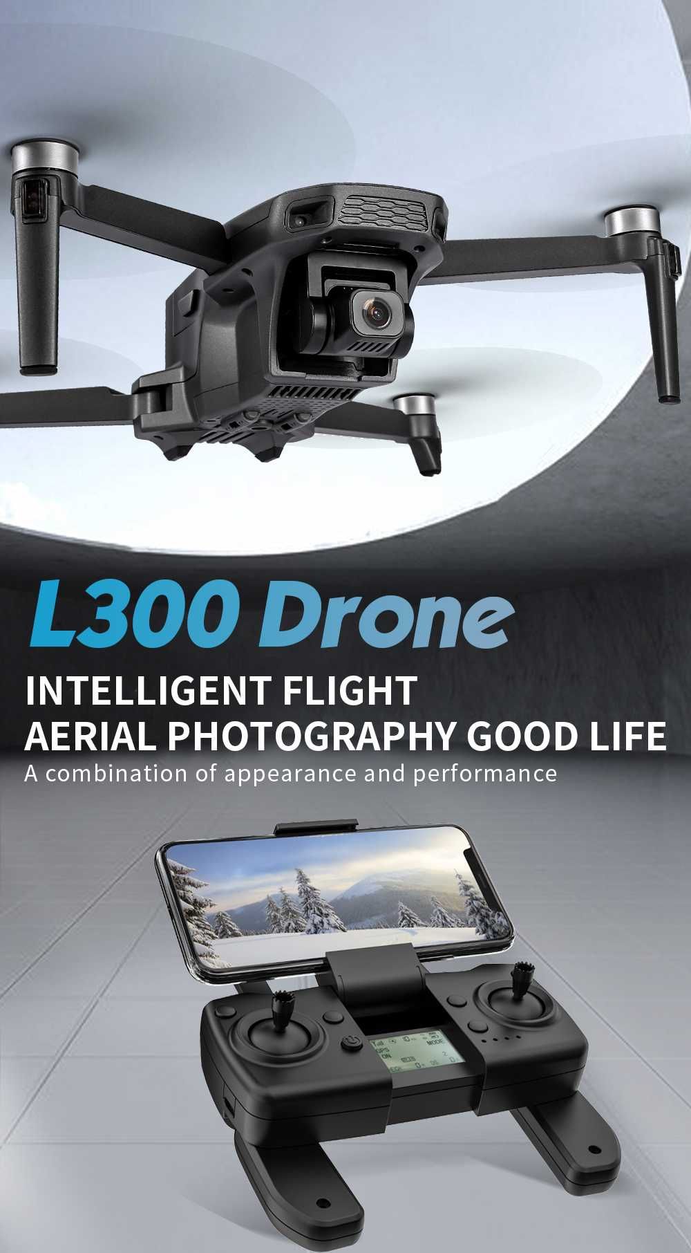 Dron L300 z GPS 4K FHD. 2.4 Gh. Wifi 5Gh. Nowy. Bezszczotkowe silniki