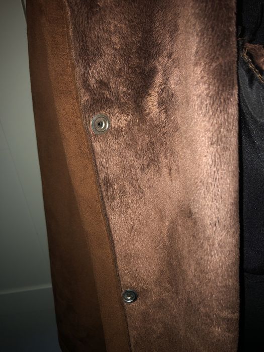 Włoski płaszcz damski skórzany rozm L-XL