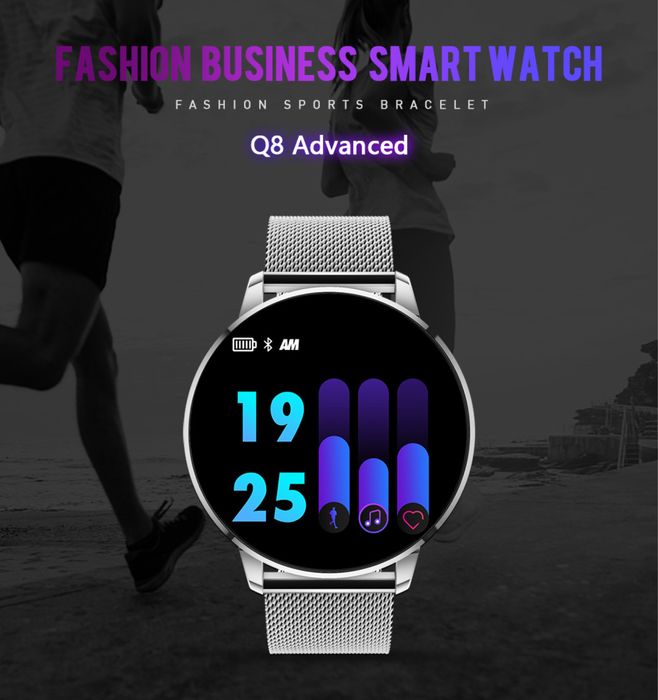 SmartWatch resistente água, notificações, controlo frequência cardíaca