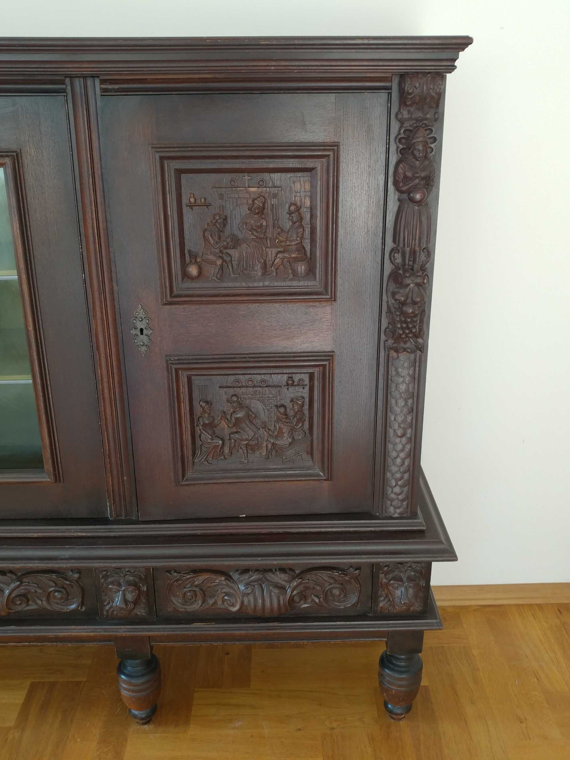 Antyk kredens witryna mebel stylowy - Lublin