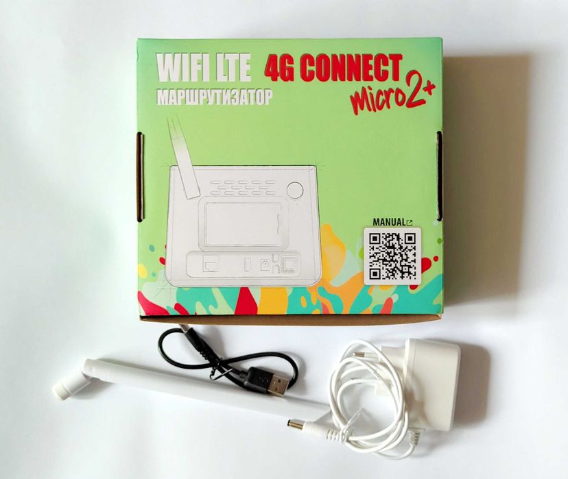 Роутер World Vision 4G Connect Micro 2+ с sim-картой и двойным аккумул