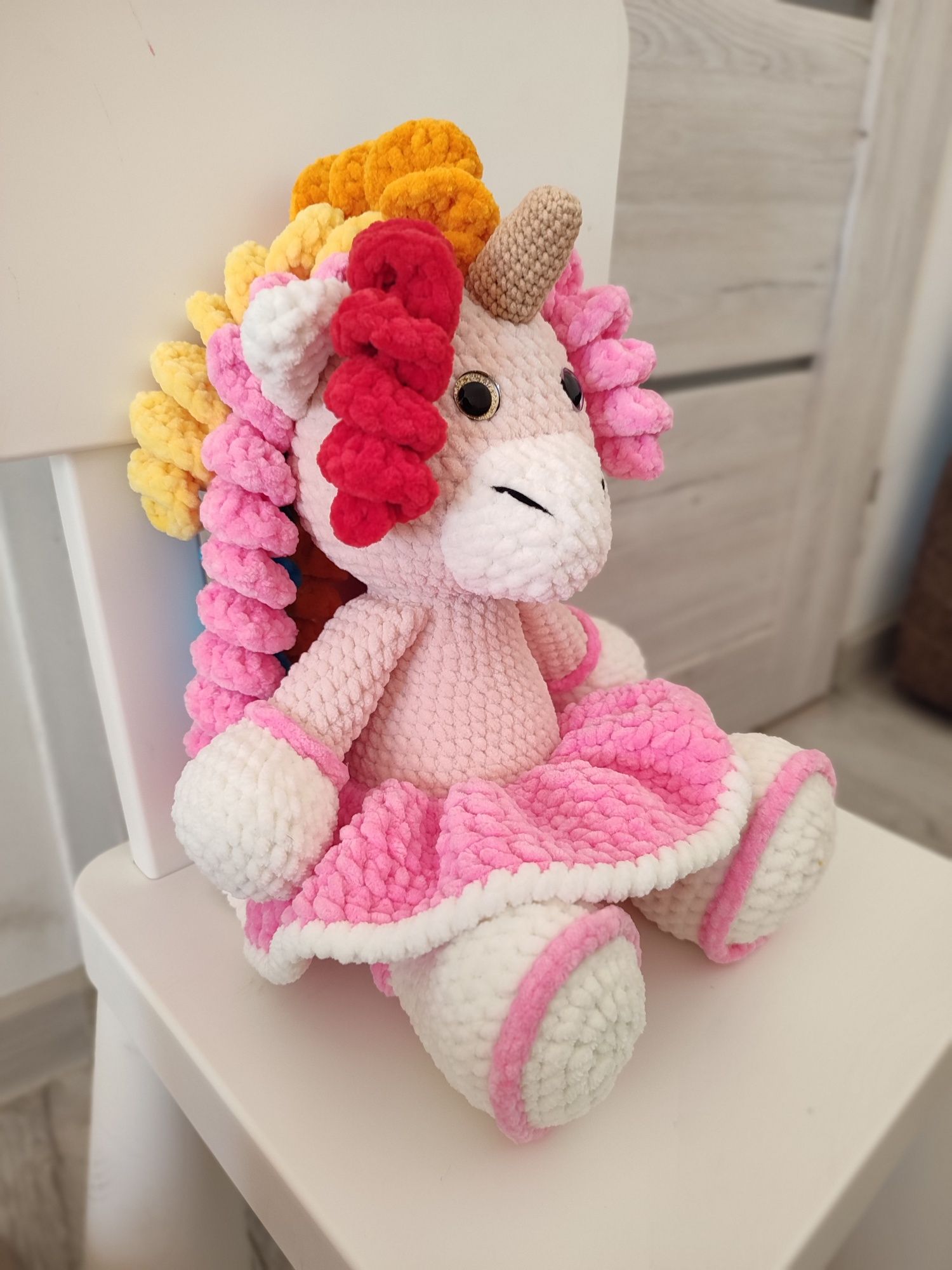 Zabawka Jednorożec, hand made, amigurumi