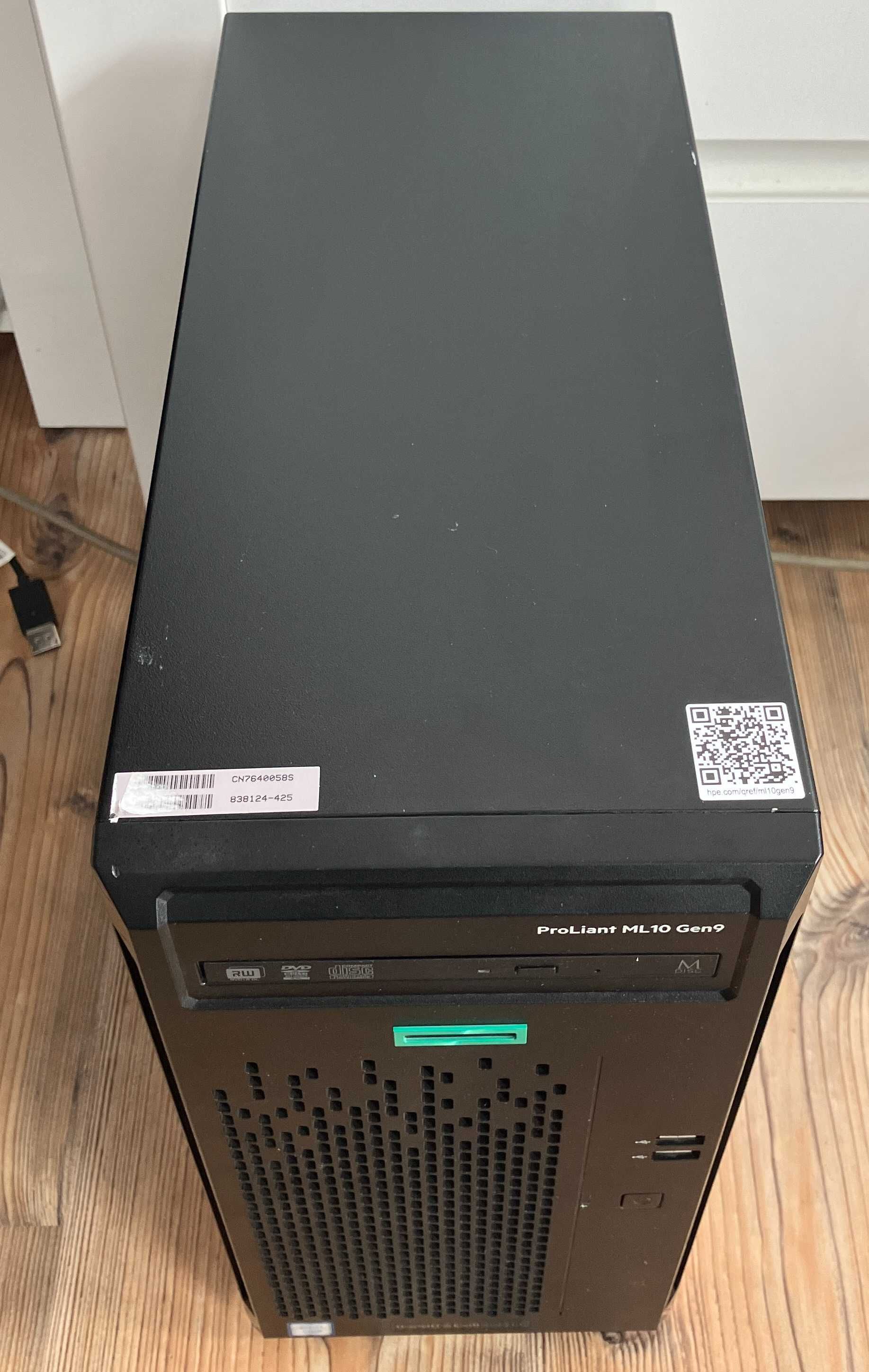 Serwer HP Proliant ML10 Gen9 Xeon 4x 3,3GHz 8GB 2x 1TB POLECAM