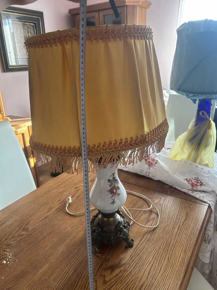 Lampa stołowa porcelanowa Chodzież