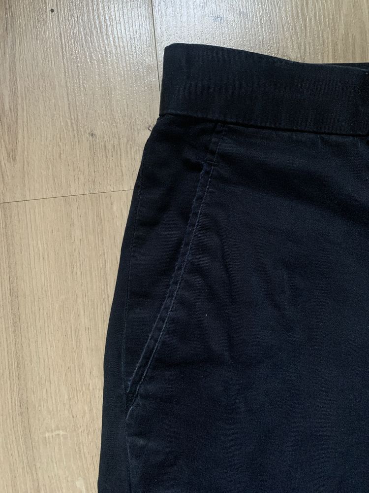 Czarne eleganckie spodnie H&M skinny fit 48 M