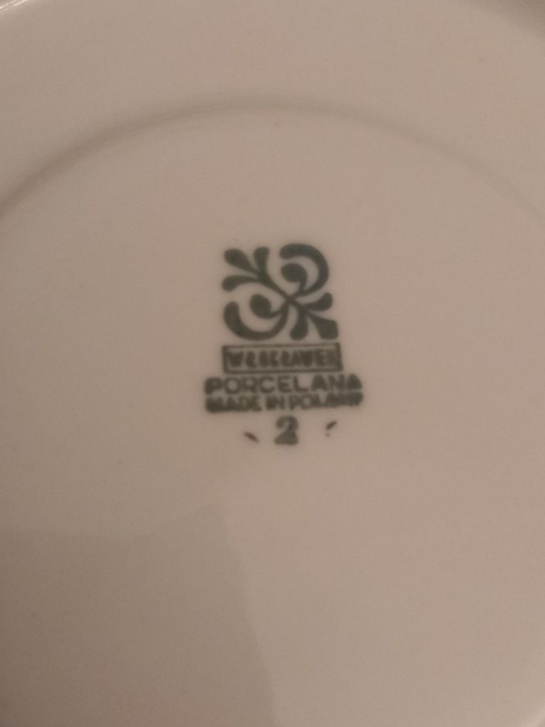 Porcelana Włocławek 3 talerzyki plus gratis